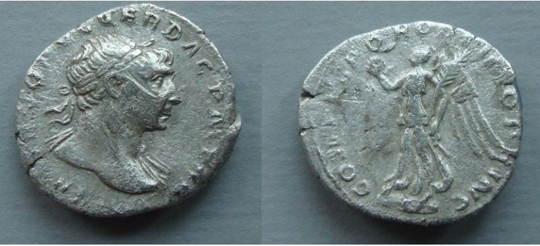 Trajanus- denarius Victoria (AP2021)