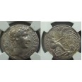 Augustus - Tyche and Orontes Tetradrachm NGC-slab! (AP2037)