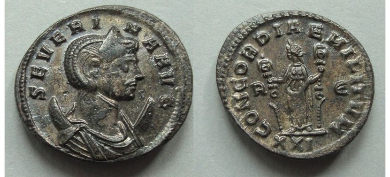 Severina -  CONCORDIAE MILITVM verzilverd Prachtig (AP2042)