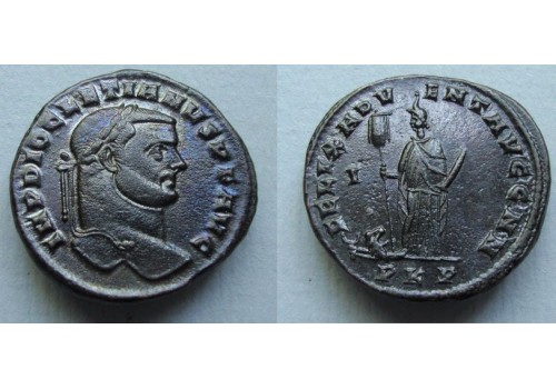 Diocletianus - zeldzame keerzijde uit Carthago FELIX ADVENT AVGG NN (AP2062) INTERESSANT! 