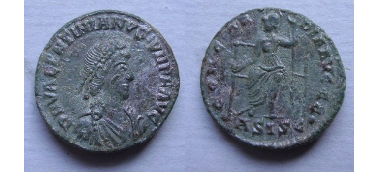 Valentinian II - Roma on throne CONCORDIA AVGGG Rare (MA2038) Valentinian II - Roma on throne CONCORDIA AVGGG Rare (MA2038)
