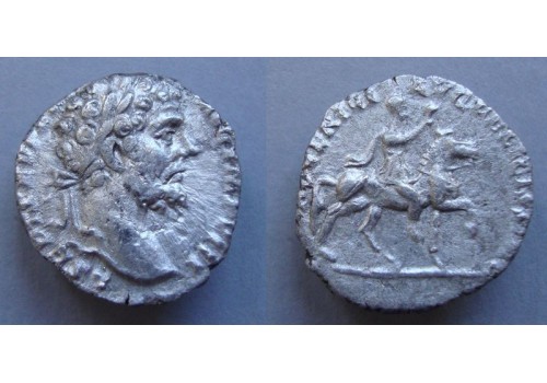 Septimius Severus - Keizer op paard ADVENTVI AVG FELICISSIMO  (MA2048)