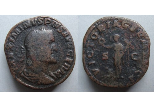 Maximinus I - VICTORIA GERMANICA sestertius (ME2031)
