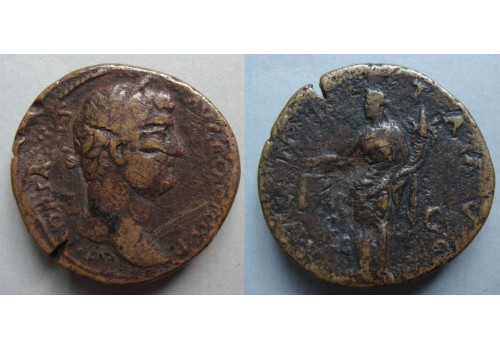 Hadrianus  -  SESTERTIUS Moneta (ME2032)