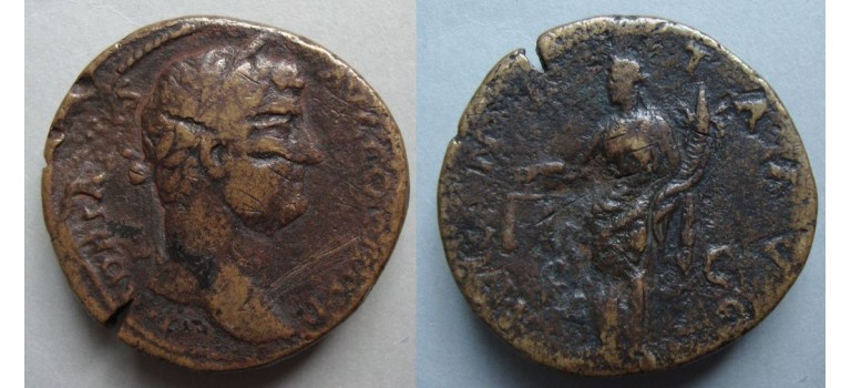 Hadrianus  -  SESTERTIUS Moneta (ME2032)