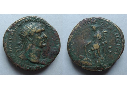 Trajanus - Dupondius PAX (ME2034)