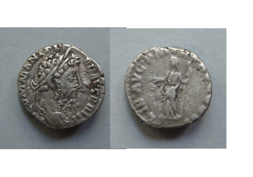 Commodus denarius LIBERALITAS mooi portret! (ME2083)