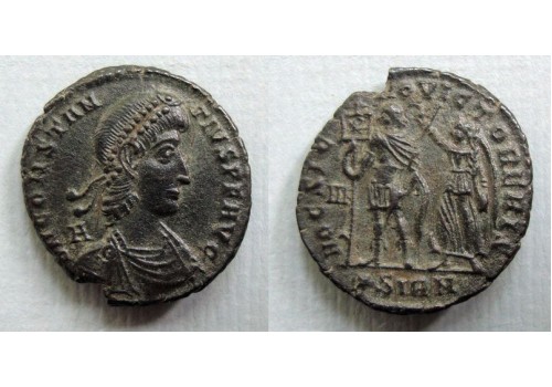 Constantius II - HOC SIG NO VICTOR ERES historisch en schaars!  (AU2022)