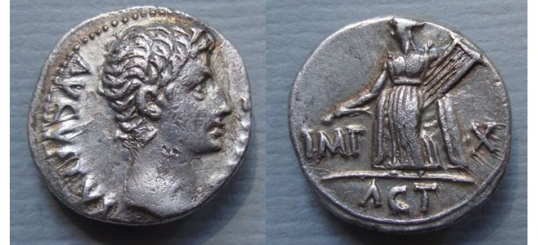 Augustus - herdenking van overwinning op Cleopatra en Marcus Antonius! (AU2038)