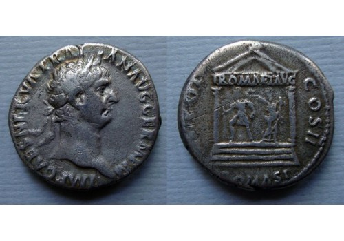 Trajanus - Cistophorus met tempel zeer zeldzaam R3! (au2039)
