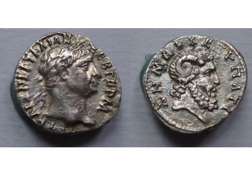 Trajanus - Hemidrachme Zeus-ammon  (JUL2056)