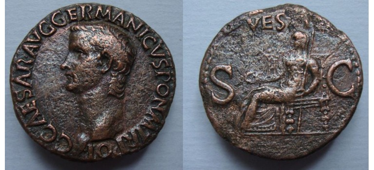 Caligula AS-  VESTA zeldzaam  (JUL2058)