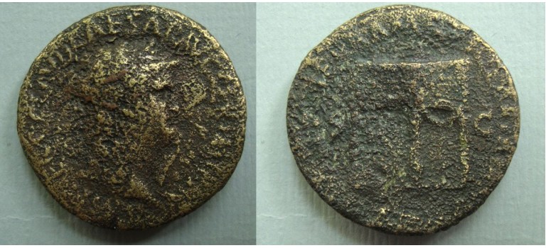 Nero - Temple of Janus sestertius  (au2021)