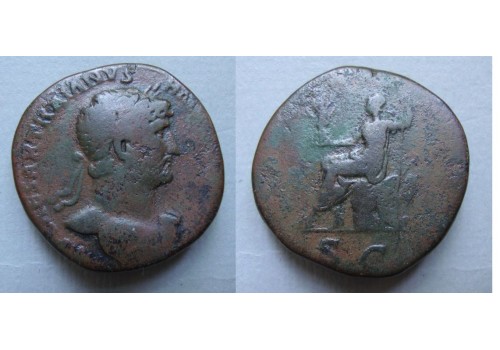 Hadrianus SESTERTIUS - ROMA (Au2041) Hadrianus SESTERTIUS - ROMA (Au2041)