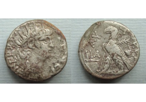 Nero - zilveren Tetradrachme met Adelaar! (au2059) Nero - zilveren Tetradrachme met Adelaar! (au2059)