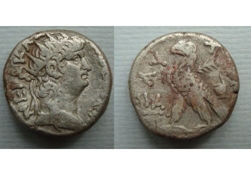 Nero - zilveren Tetradrachme met Adelaar! (au2060) Nero - zilveren Tetradrachme met Adelaar! (au2060)