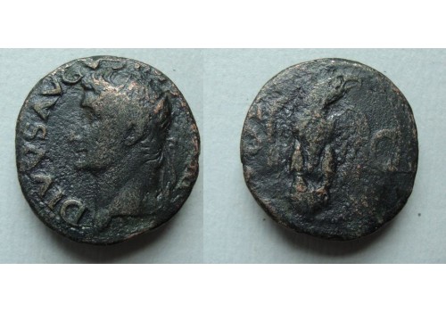 Augustus -  Divus Augustus Dupondius met keerzijde adelaar geslagen onder Tiberius  (MA2144)