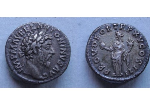 Marcus Aurelius- denarius PROVIDENTIA DEOR  (MA2185)