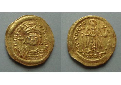 Maurice Tiberius  -  Gouden solidus (AP2167)