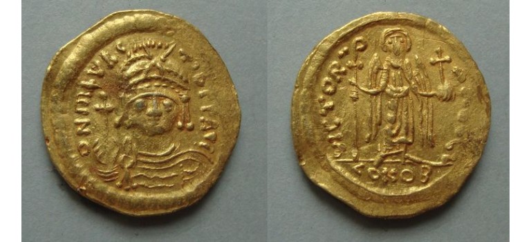 Maurice Tiberius  -  Gouden solidus (AP2167)