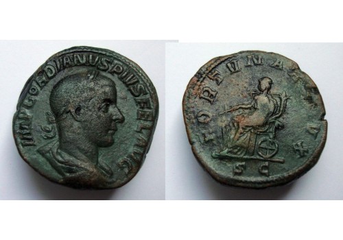 Gordianus III - FORTUNA sestertius (ME2126) Gordianus III - FORTUNA sestertius (ME2126)