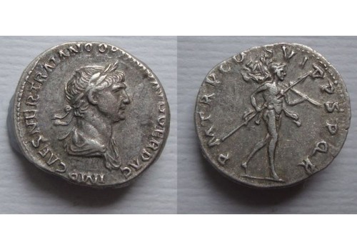 Trajanus- denarius mars (JUL2168)