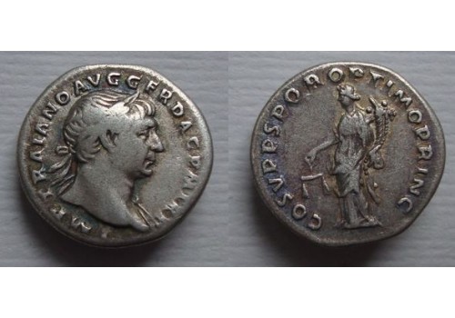 Trajanus - Aequitas  denarius (JUL2132)