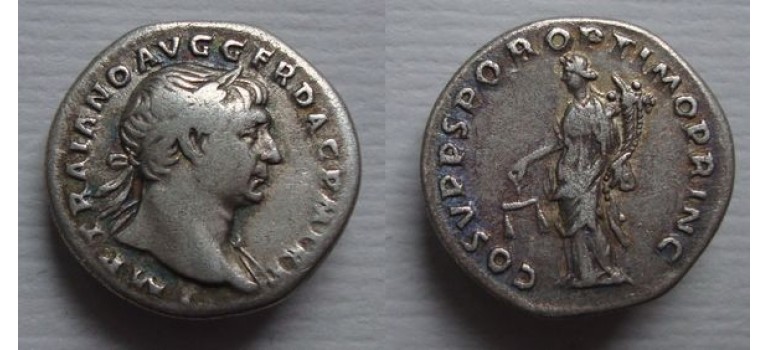 Trajan - Aeqvitas denarius (JUL2132)