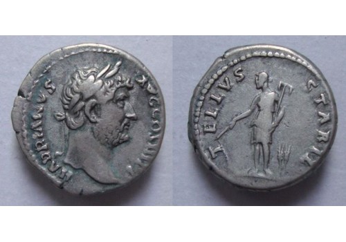 Hadrianus  - denarius TELLVS STABIL interessant (JUL2148)