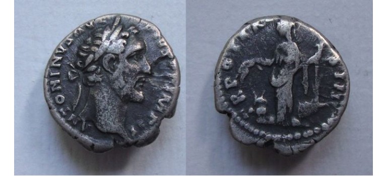 Antoninus Pius - Annona denarius! (JUL2182) Antoninus Pius - Annona denarius! (JUL2182)