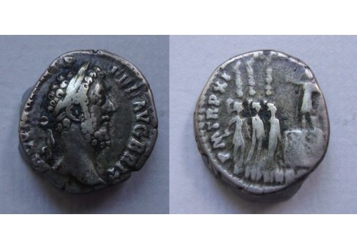 Commodus - denarius FIDES EXERC denarius, interesting! (JUL2186) Commodus - denarius FIDES EXERC denarius, interesting! (JUL2186)