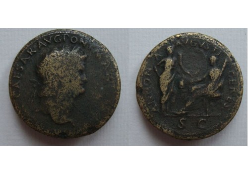 Nero - CERES and ANNONA sestertius (JUL2189) Nero - CERES and ANNONA sestertius (JUL2189)
