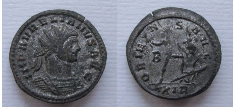 Aurelianus -  ORIENS AVG Rome verzilverd (JUN2105)