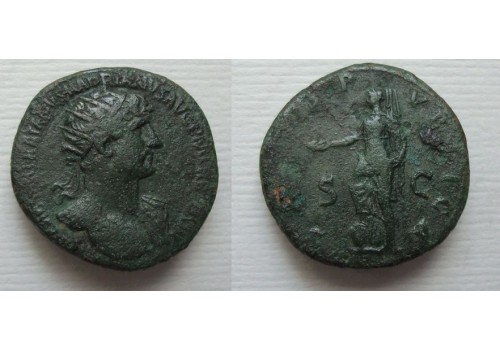 Hadrianus  - SALUS Dupondius (JUN2138)
