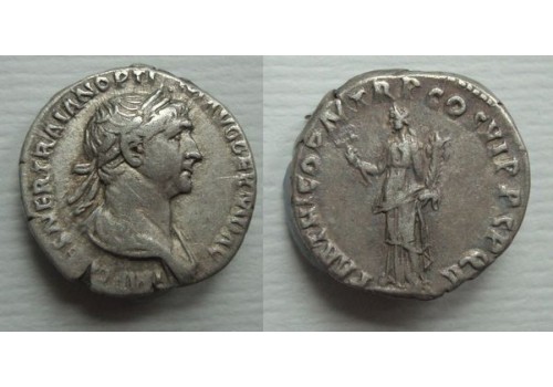 Trajanus- denarius Felicitas (JUN2156)