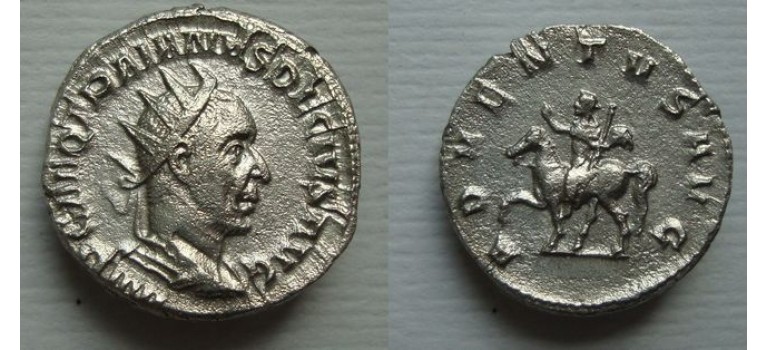 Trajan Decius - Adevntvs Avg emperor on horseback! (JUN2163)
