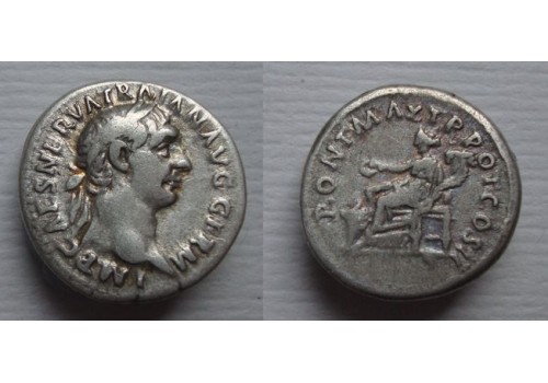 Trajanus - denarius concordia vroege munt! (JA2194)
