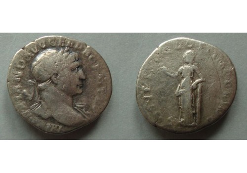 Trajanus- denarius Felicitas schaars (ME2121)