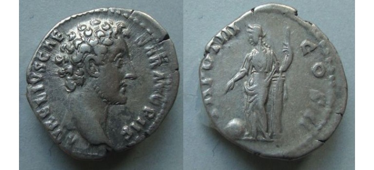 Marcus Aurelius- denarius PROVIDENTIA (ME2075)