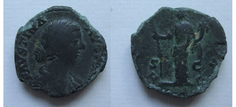 Faustina jr - HILARITAS sestertius (AU2111)