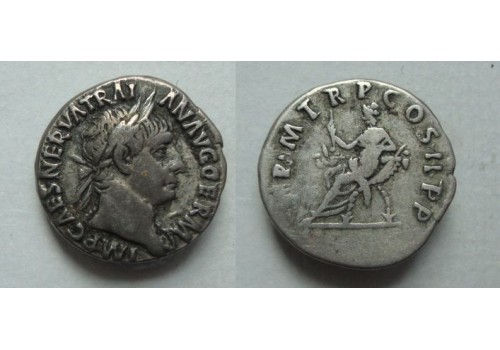 Trajanus - Abundantia eerste munt van Trajanus RIC 1! (JUN2009)