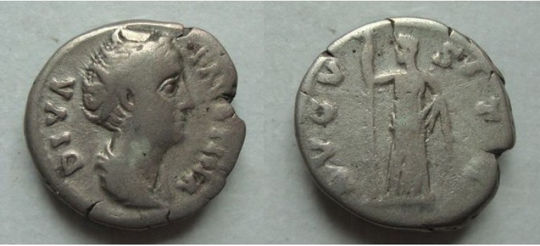 Faustina I - CERES denarius (AU2190)
