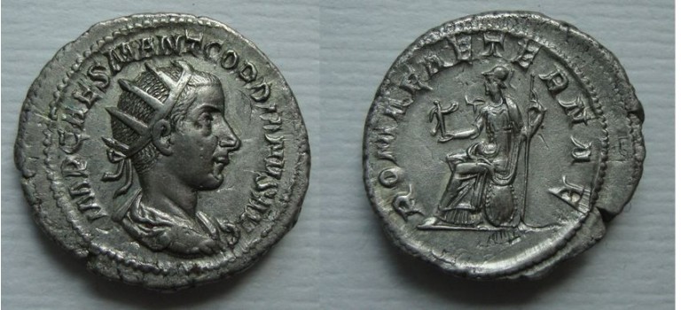 Gordianus III - ROMAE AETERNAE prachtig!  (AU2131)