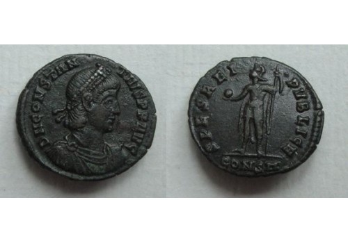 Constantius II - Spes zeldzamere keerzijde (AU21112)