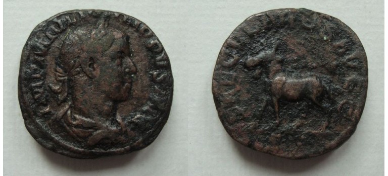 Philippus II - SESTERTIUS GEIT, Philippus als keizer (F2182)