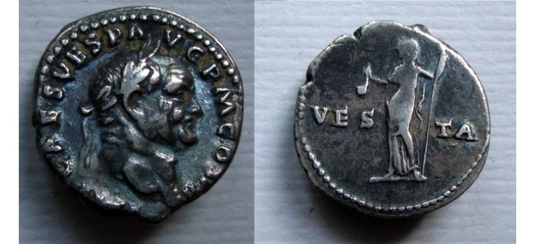 Vespasian - denarius VESTA (S2135)