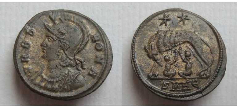 Constantinopolis - Remus en Romulus en Wolvin Heraclea zeldzaam! (N2127)