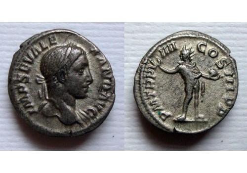 Severus Alexander - denarius Sol met globus (O21104)