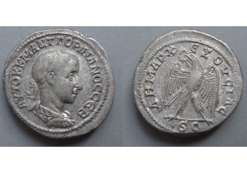 Gordian III - silver tetradrachm with eagle NICE! (O2121)