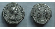 Plautilla - denarius vrouw van Caracalla schaarse keizerin Propago Imperi (S2139)